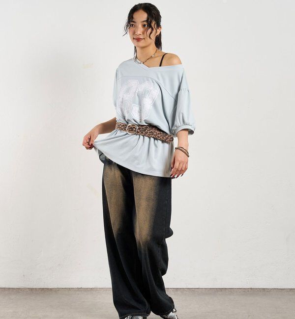  「ナンバリングチュニックTEE」|Tシャツ・カットソー|