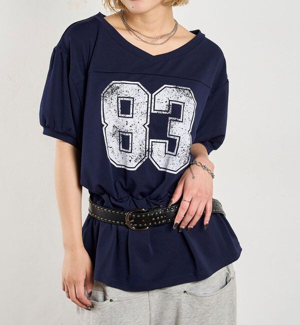  「ナンバリングチュニックTEE」|Tシャツ・カットソー|