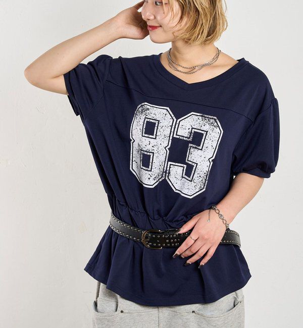  「ナンバリングチュニックTEE」|Tシャツ・カットソー|