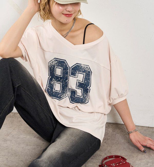  「ナンバリングチュニックTEE」|Tシャツ・カットソー|