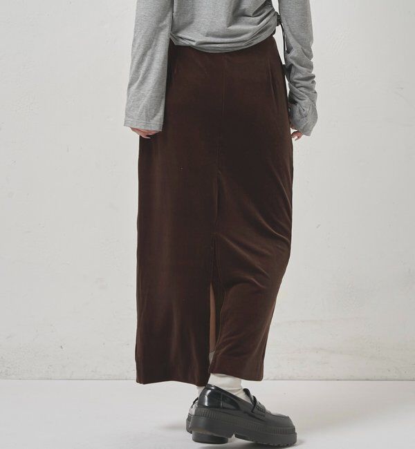 「ベロア ナロースカート」|スカート|