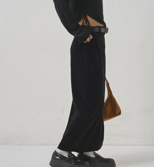  「ベロア ナロースカート」|スカート|