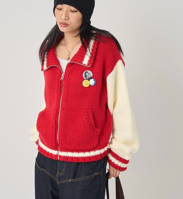  「ニットスタジャン」|カーディガン|