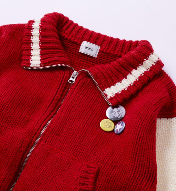  「ニットスタジャン」|カーディガン|