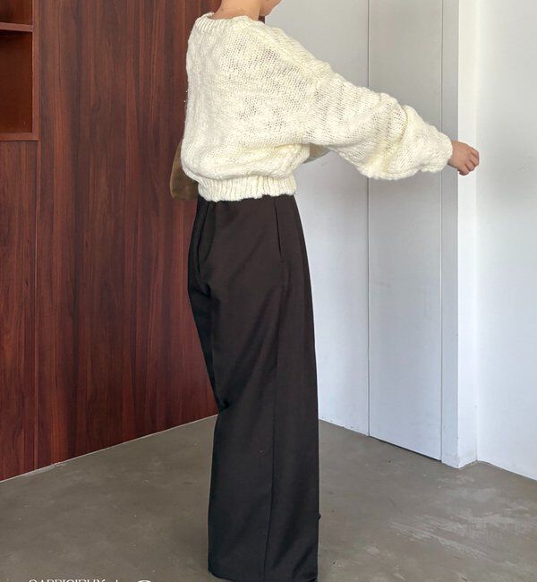  「【累計2万本突破！】【低身長・高身長サイズあり】2タックワイドパンツ」|チノ|