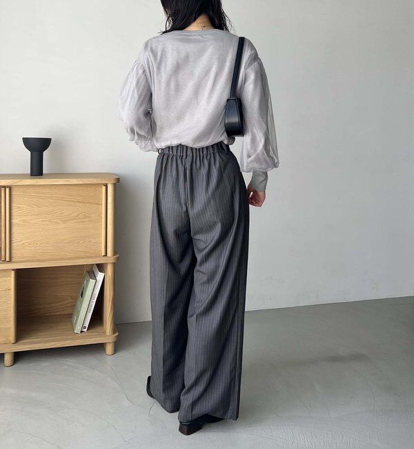  「【累計2万本突破！】【低身長・高身長サイズあり】2タックワイドパンツ」|チノ|