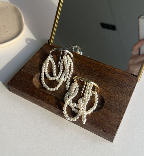  「〈GOLDY/ゴールディ〉3連パールヘアカフ」|リング|