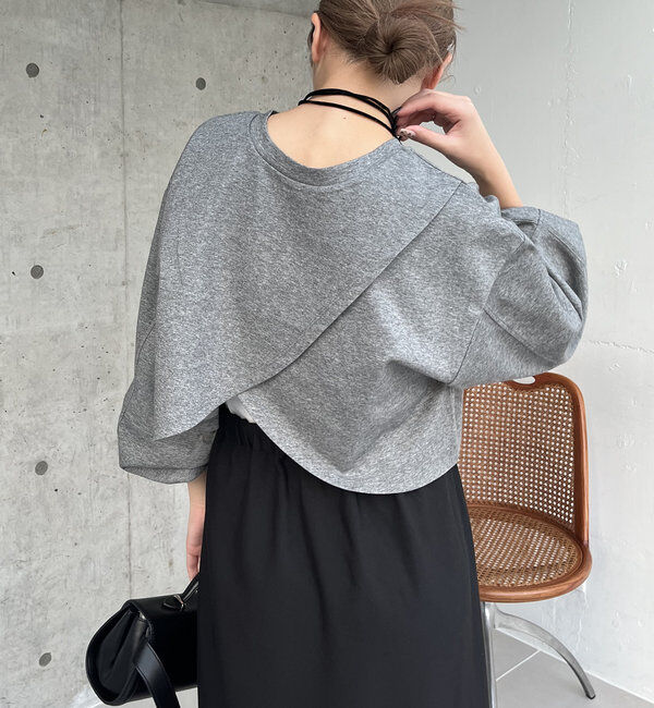  「ボンディングカシュクールプルオーバー」|Tシャツ・カットソー|