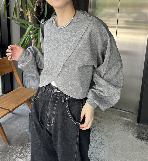  「ボンディングカシュクールプルオーバー」|Tシャツ・カットソー|