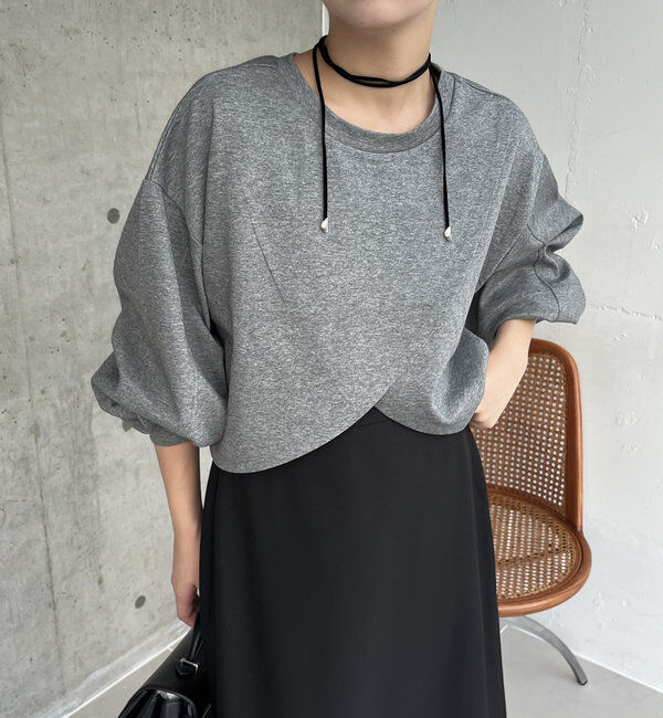  「ボンディングカシュクールプルオーバー」|Tシャツ・カットソー|