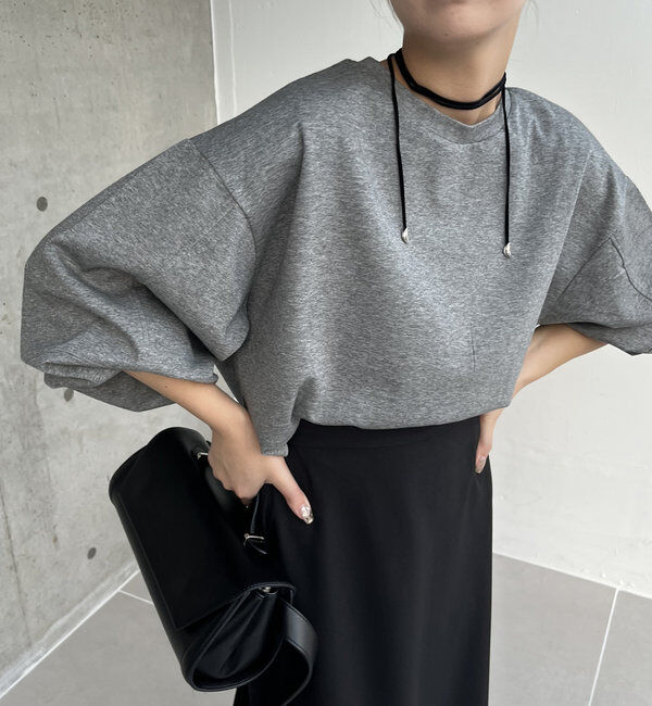  「ボンディングカシュクールプルオーバー」|Tシャツ・カットソー|