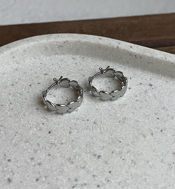  「〈GOLDY/ゴールディ〉ハートフープピアス」|リング|