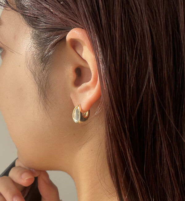  「〈GOLDY/ゴールディ〉クリアドロップピアス」|リング|