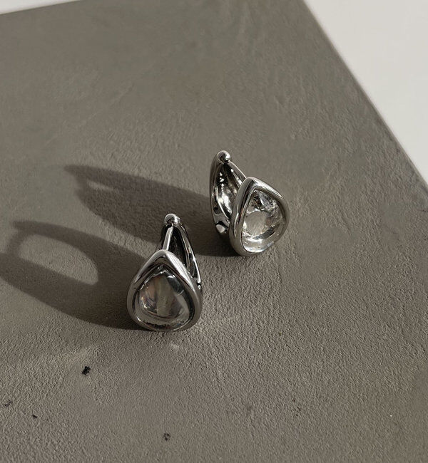  「〈GOLDY/ゴールディ〉クリアドロップピアス」|リング|シルバー