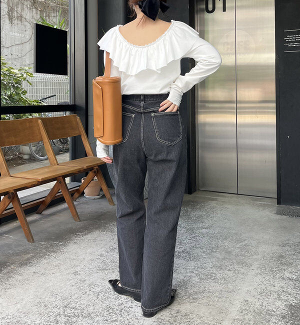  「フリル2WAYロンT」|Tシャツ・カットソー|