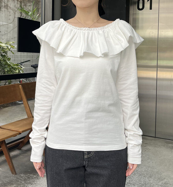  「フリル2WAYロンT」|Tシャツ・カットソー|