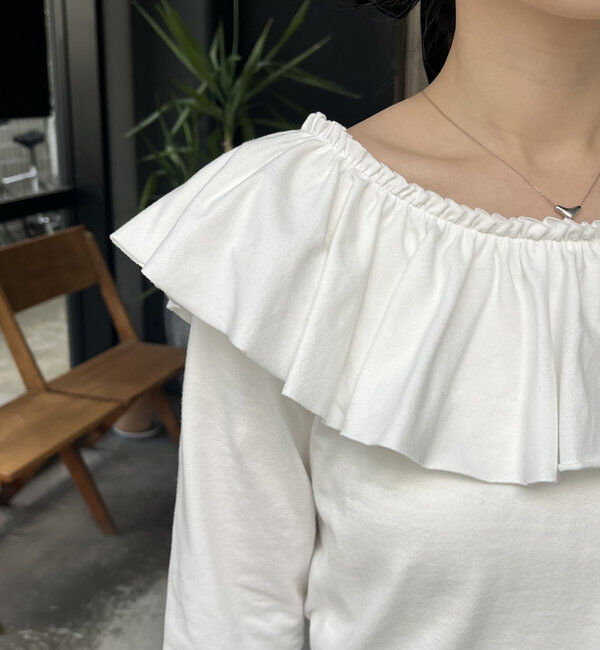  「フリル2WAYロンT」|Tシャツ・カットソー|