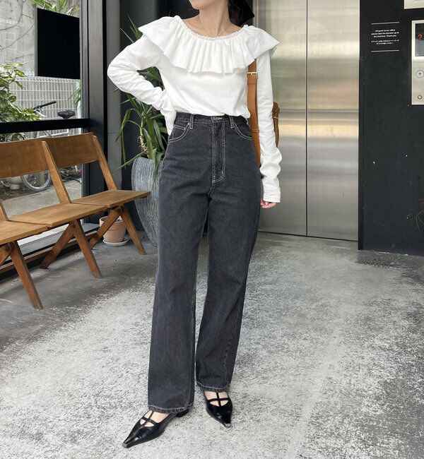  「フリル2WAYロンT」|Tシャツ・カットソー|