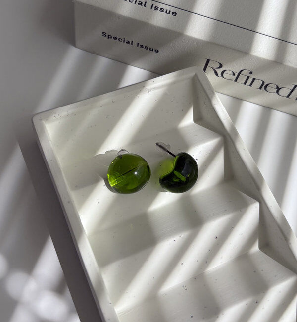  「〈GOLDY/ゴールディ〉ガラスボールピアス」|リング|