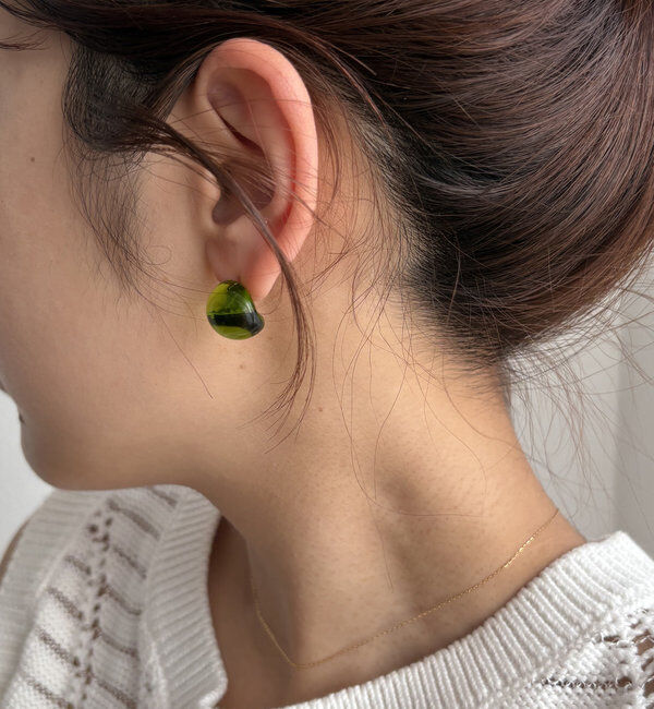  「〈GOLDY/ゴールディ〉ガラスボールピアス」|リング|