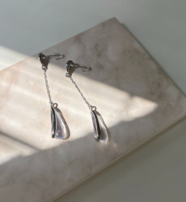  「〈GOLDY/ゴールディ〉ドロップコンビピアス」|リング|シルバー