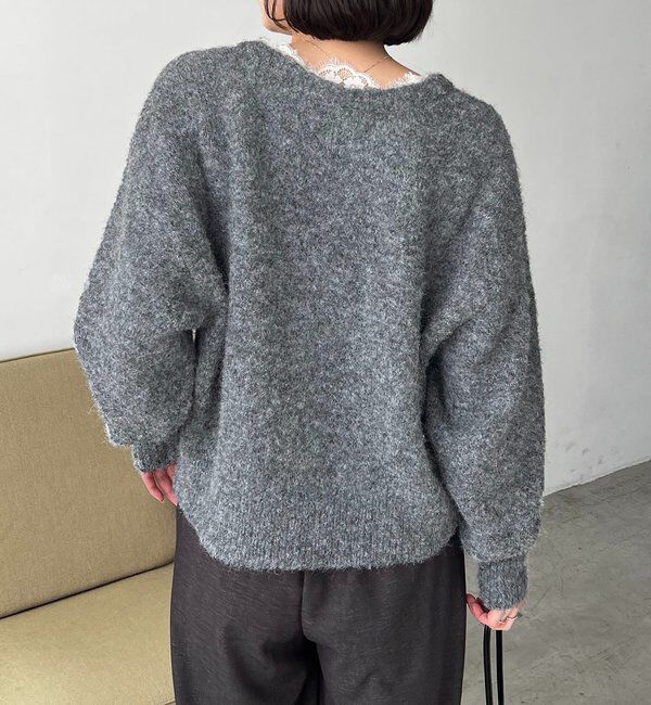  「レーストリミングニット」|ニット・セーター|