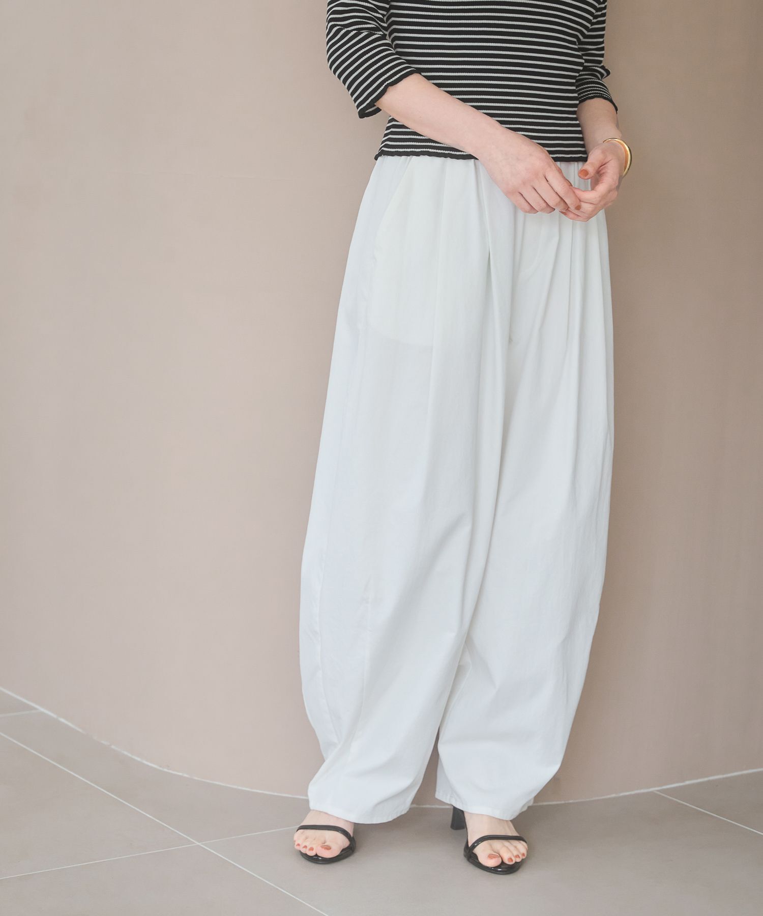 A part by 「コクーンボリュームパンツ」|チノ|オフホワイト