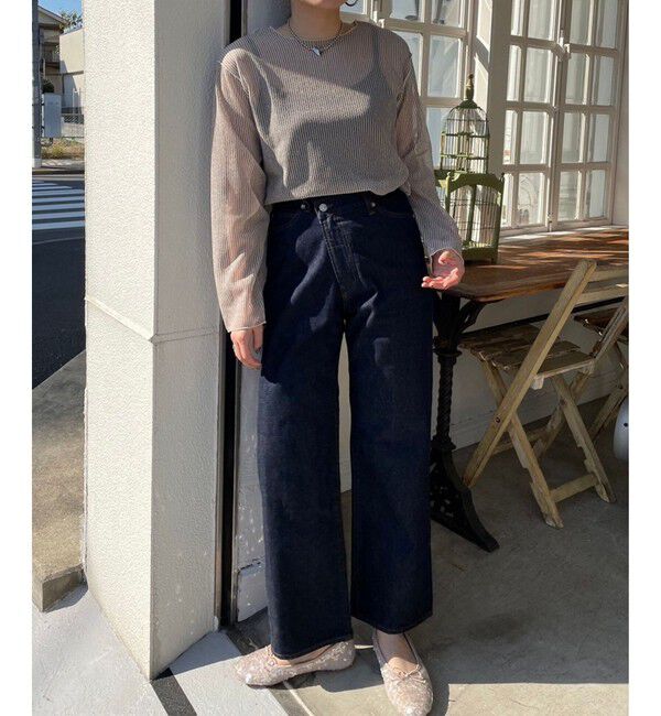 LOWRYS FARM「ＣＯＮＥ／アシメデニムパンツ」|デニム|