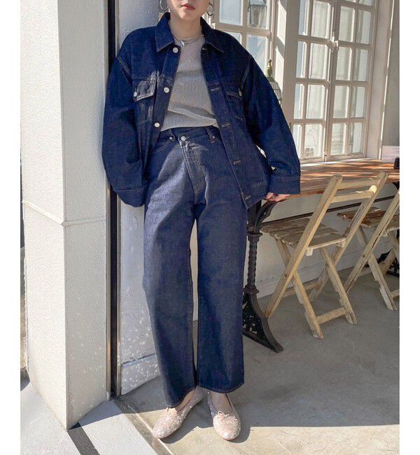 LOWRYS FARM「ＣＯＮＥ／アシメデニムパンツ」|デニム|