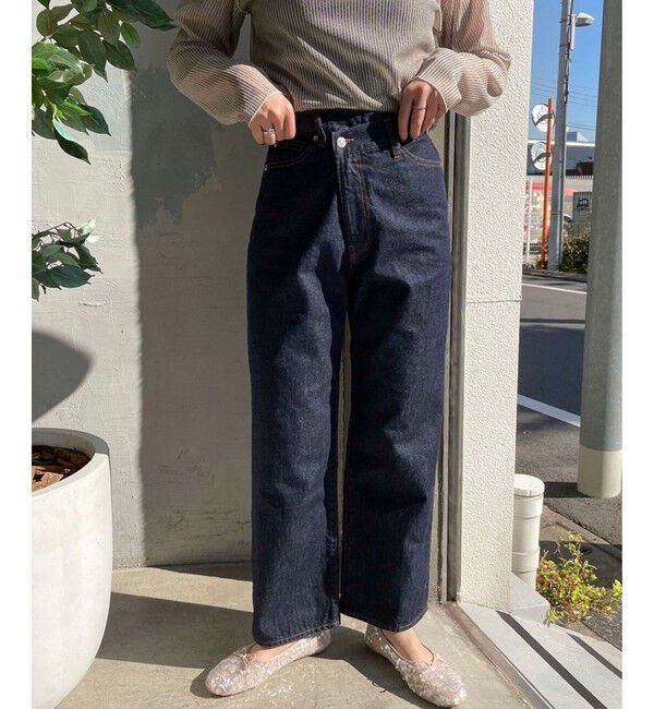 LOWRYS FARM「ＣＯＮＥ／アシメデニムパンツ」|デニム|