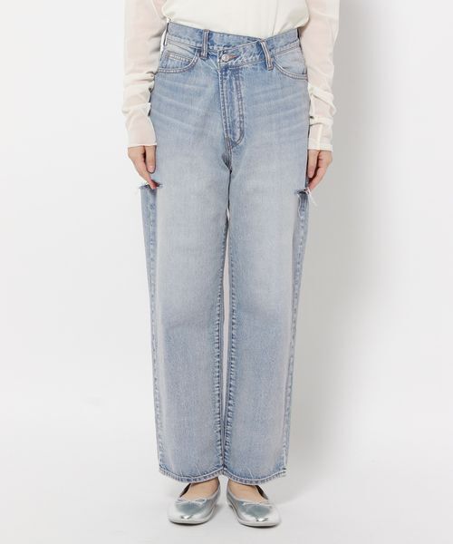 LOWRYS FARM「ＣＯＮＥ／アシメデニムパンツ」|デニム|