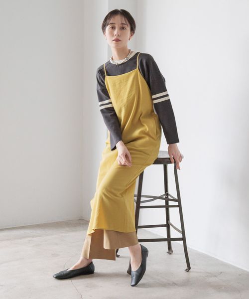 LOWRYS FARM「スクエアキャミワンピース」|ワンピース|YEL5