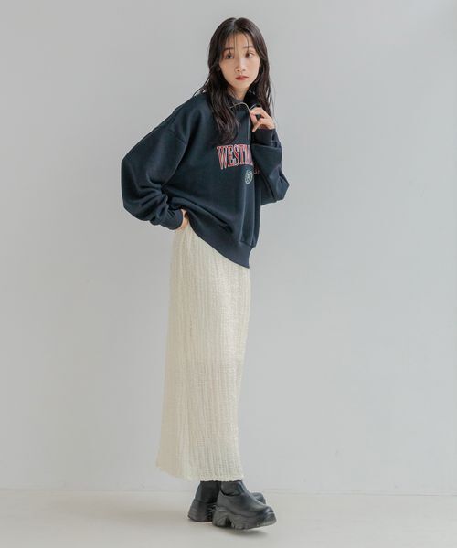 LOWRYS FARM「ウラケハーフＺＩＰＬＳ」|Tシャツ・カットソー|