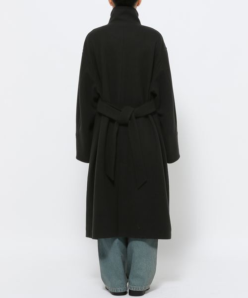 LOWRYS FARM「ウールライクスタンドコート」|ステンカラーコート|