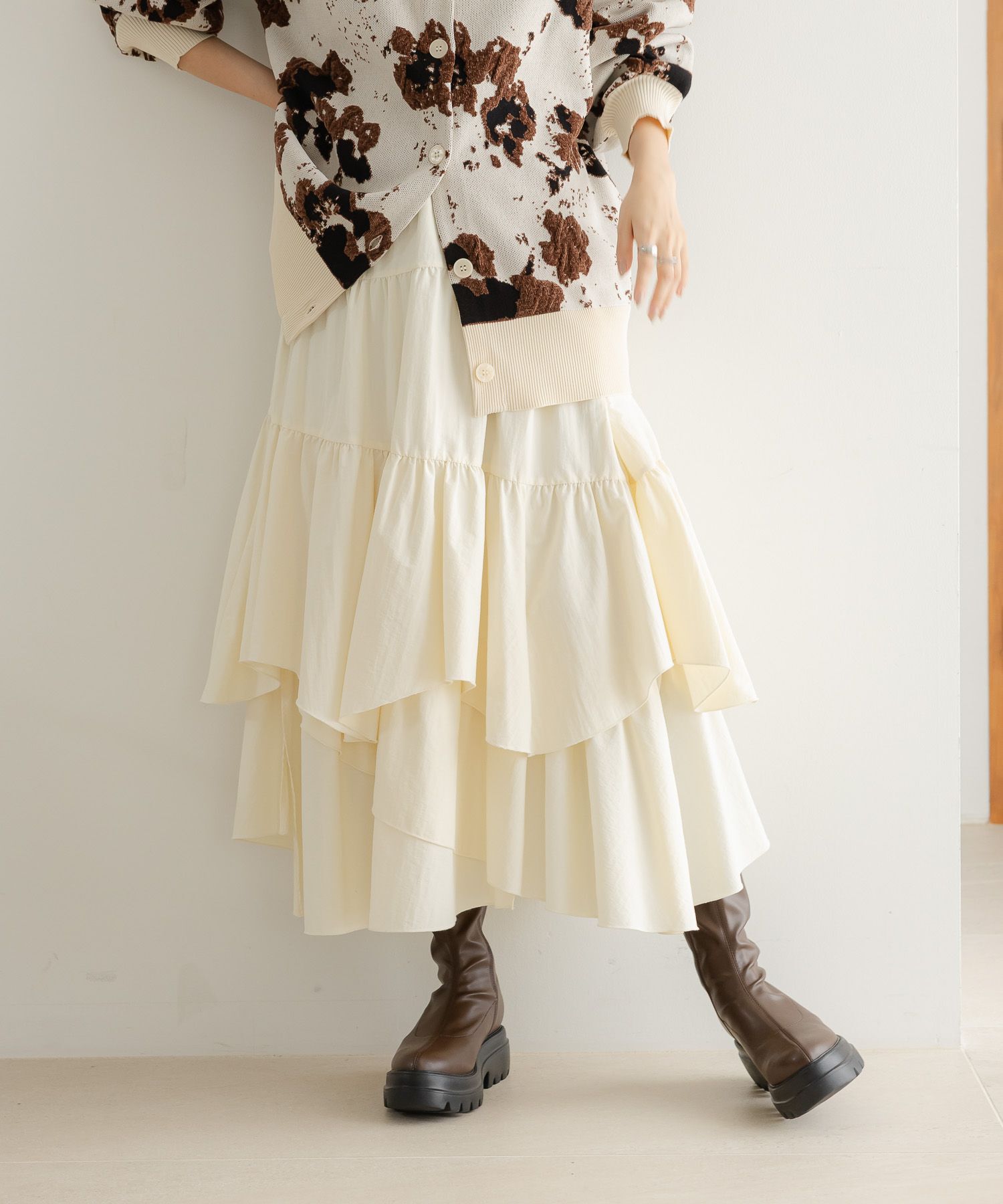 LOWRYS FARM「ティアードイレヘムスカート」|スカート|NTL