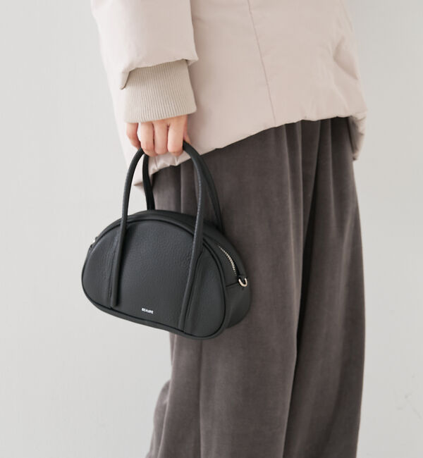 collex「【WEB限定】【BEAURE/ヴュレ】カウレザー テリーヌミニ2WAYバッグ」|ショルダー・メッセンジャー|ブラック