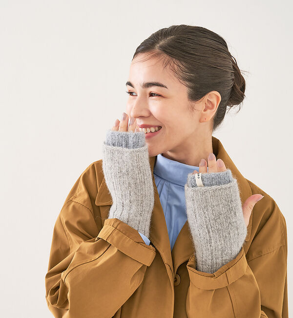 collex「メリノウール アルパカ 2WAY フィンガーレスグローブ 手袋」|手袋|