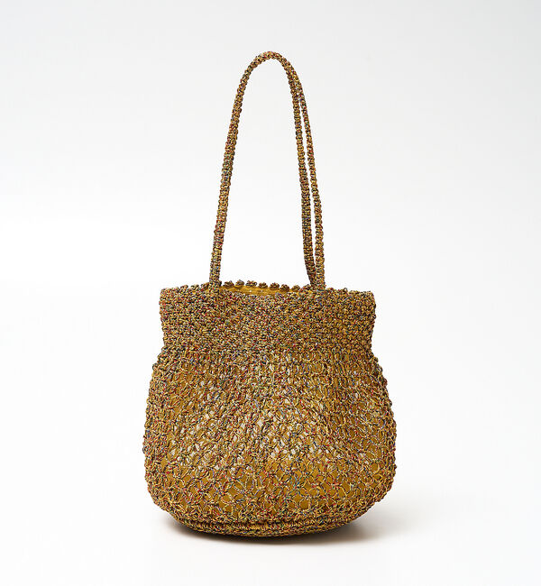 collex「【ANANS】SMALL マクラメメタリック ラウンド トートバッグ」|トートバッグ|