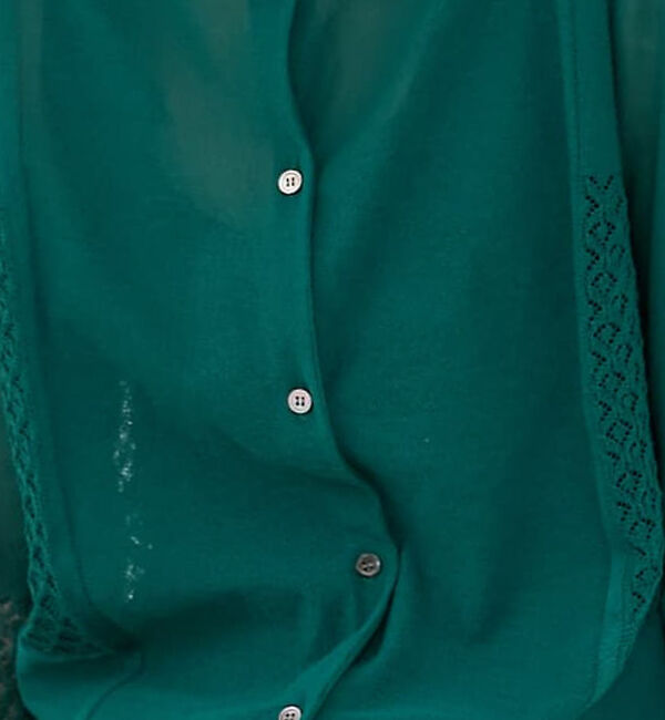 collex「リネンタッチ透かし柄カーディガン」|カーディガン|