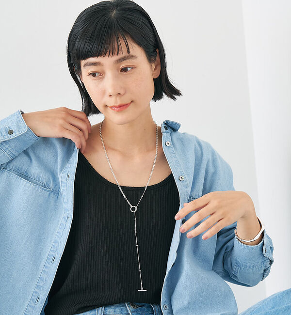 collex「【dignif】【金属アレルギー対応】ミックスチェーン2WAYネックレス」|ネックレス|