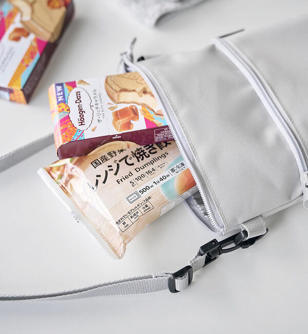 collex「【tower/タワー】コンビニちょい買い保冷&保温バッグ ショルダー 500ml」|エコバッグ|グレー