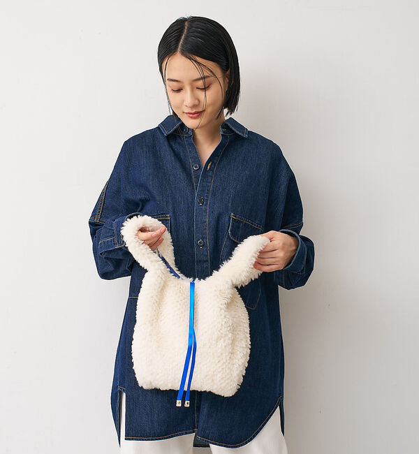 collex「【WEB限定】【EARTH MADE】ボア テープ マルシェバッグ」|ハンドバッグ|