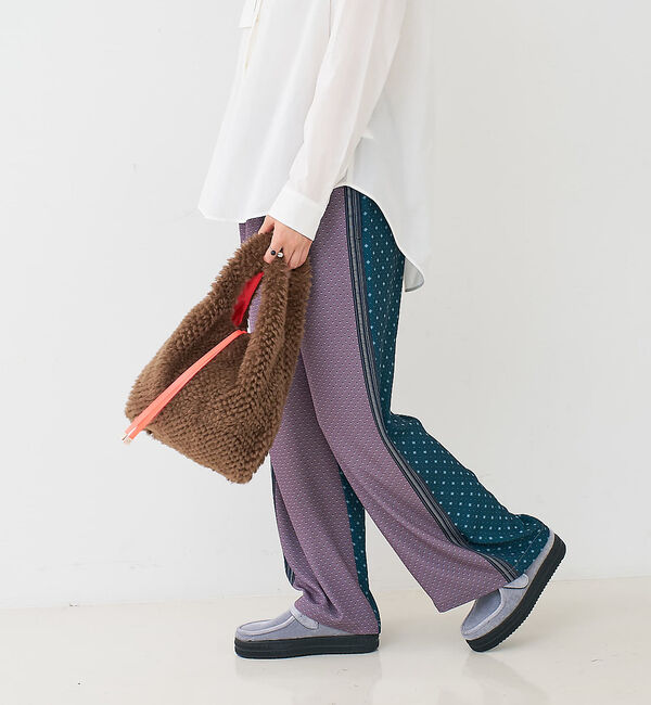 collex「【WEB限定】【EARTH MADE】ボア テープ マルシェバッグ」|ハンドバッグ|