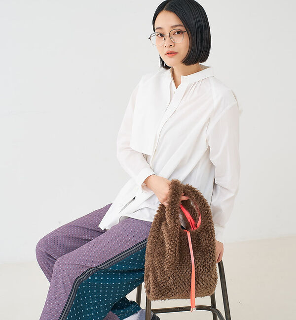 collex「【WEB限定】【EARTH MADE】ボア テープ マルシェバッグ」|ハンドバッグ|