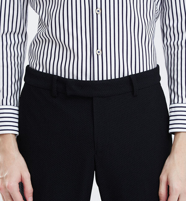 ABAHOUSE「【Recency of Mine】FLEX 3Dメッシュ ストレッチパンツ」|スラックス|