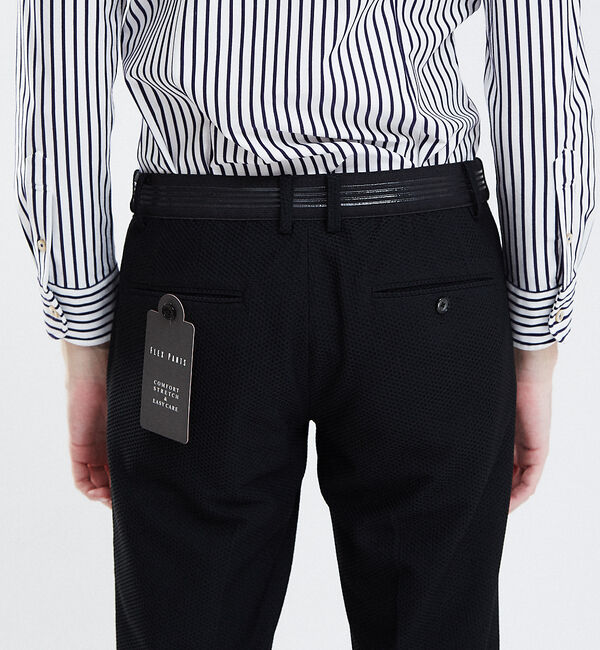 ABAHOUSE「【Recency of Mine】FLEX 3Dメッシュ ストレッチパンツ」|スラックス|