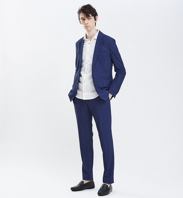 ABAHOUSE「【Recency of Mine】FLEX 3Dメッシュ ストレッチパンツ」|スラックス|