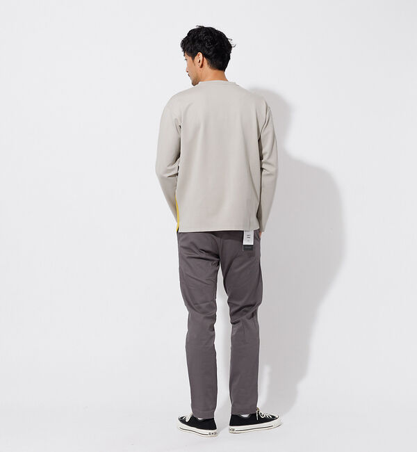 ABAHOUSE「ポンチ パネル 切替 長袖 Tシャツ」|Tシャツ・カットソー|