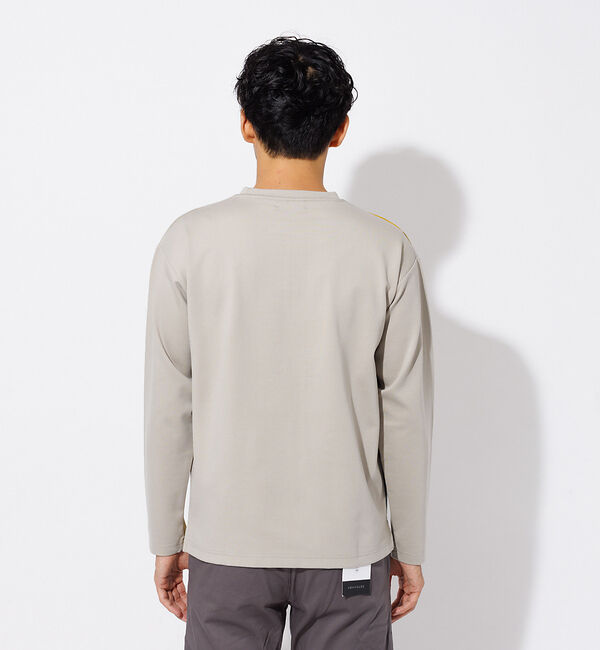 ABAHOUSE「ポンチ パネル 切替 長袖 Tシャツ」|Tシャツ・カットソー|