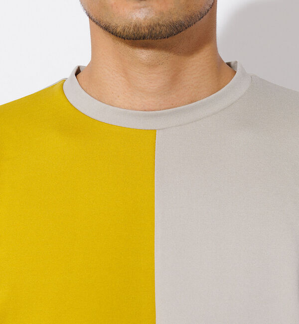 ABAHOUSE「ポンチ パネル 切替 長袖 Tシャツ」|Tシャツ・カットソー|